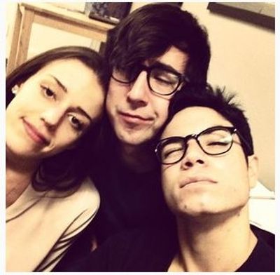 Katherine Cozumel, Max Crumm and Jason Gotay take a break from FUE Photo