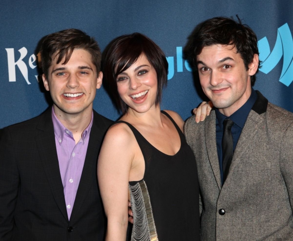 Andy Mientus, Krysta Rodriguez & Wesley Taylor at 
