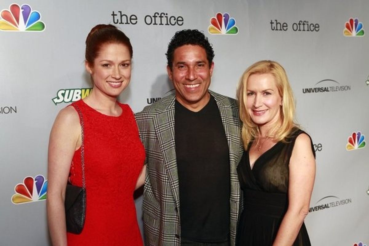 Ellie Kemper, Oscar Nunez, Angela Kinsey at 