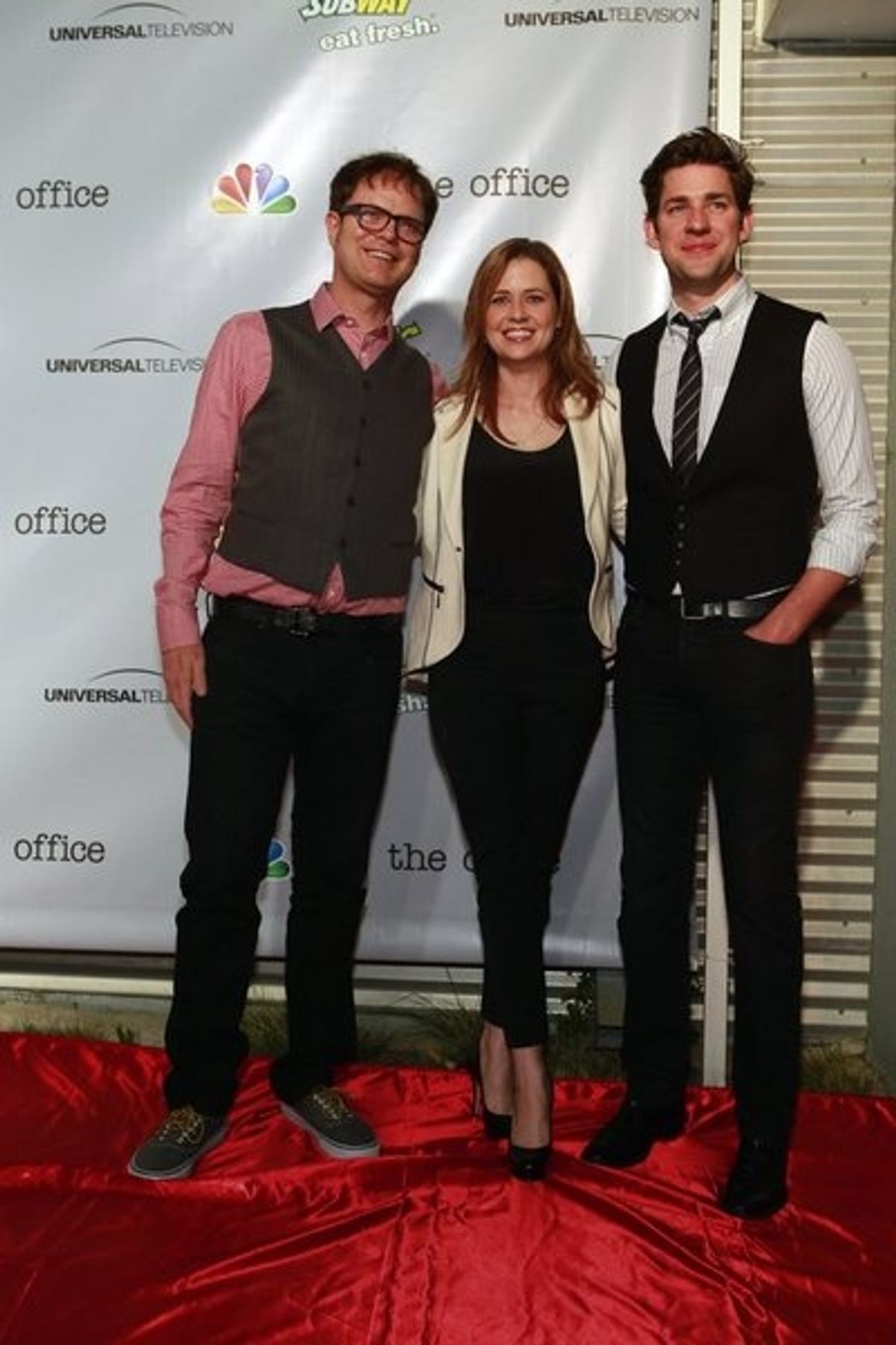Rainn Wilson, Jenna Fischer, John Krasinski at 