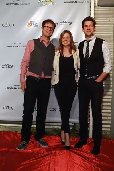 Rainn Wilson, Jenna Fischer, John Krasinski Photo