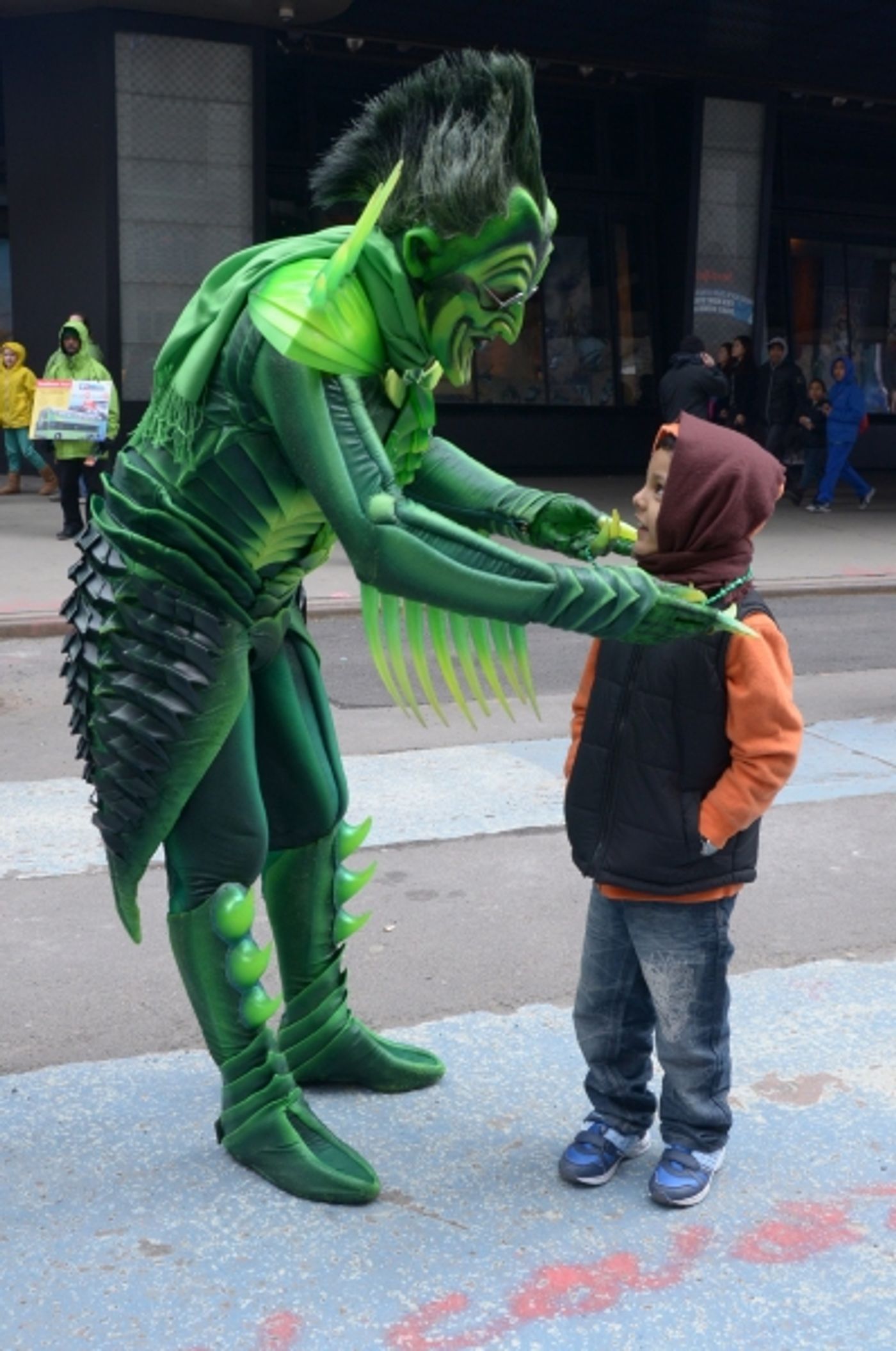 Photo Flash: SPIDER-MAN's Green Goblin Celebrates St. Patrick's Day in Times Square!  Image