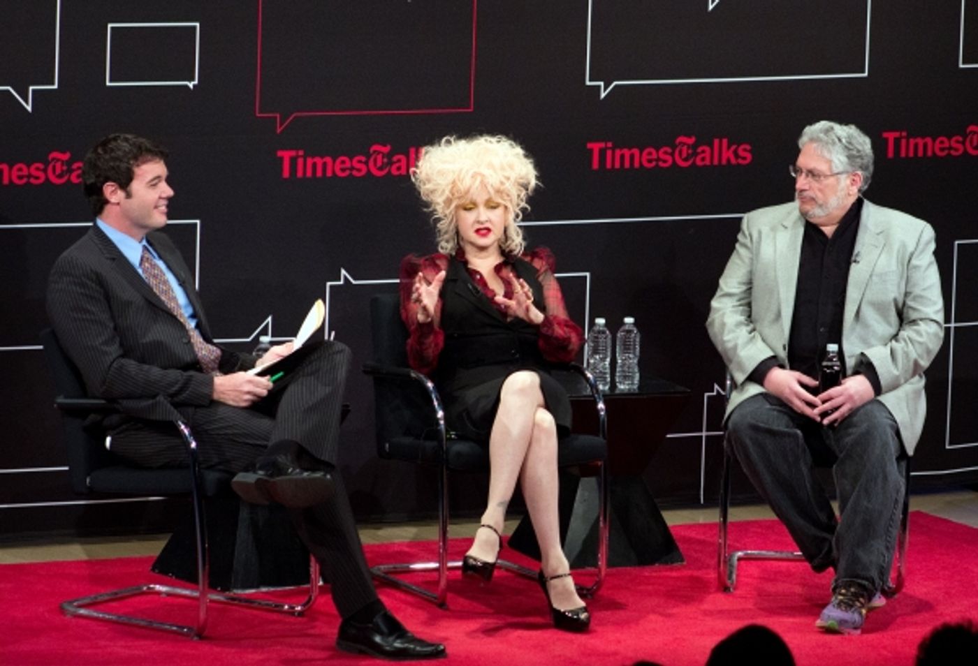 Photo Coverage: Cyndi Lauper & Harvey Fierstein Visit TimesTalks Photo Coverage: Cyndi Lauper & Harvey Fierstein Visit TimesTalks Image