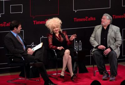 Patrick Healy, Cyndi Lauper, Harvey Fierstein Photo