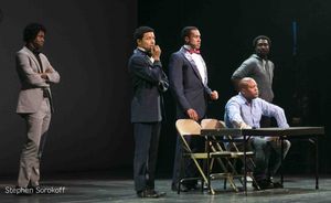 Titus Burgess, Jamie Cepero, Steven Cutts, Miles Johnson, Richard Naylor, Brandon Pearson, Dennis Stowe @ BroadwayWorld Titus Burgess, Jamie Cepero, Steven Cutts, Miles Johnson, Richard Naylor, Brandon Pea Photo