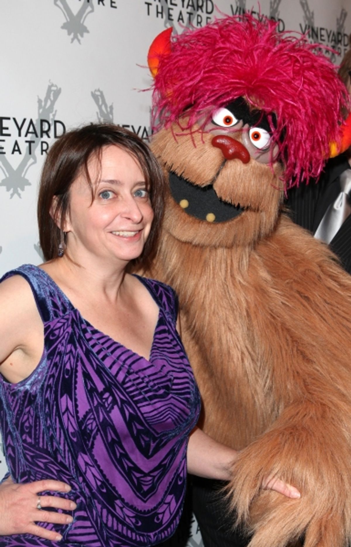 Rachel Dratch with Trekkie Monster & Rick Lyon  at 