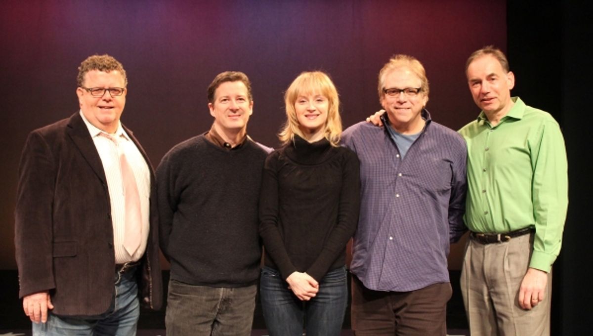 Erin Davie (center) with the creative team of York Theatre CompanyÃ¢â‚¬â„¢s Musicals in Mufti production of Ã¢â‚¬Å“Silk StockingsÃ¢â‚¬Â: James Morgan (York Producing Artistic Director), David Snyder (Music Director), Stuart Ross (Director) and Andrew Lev at 