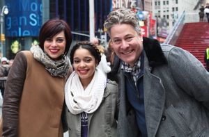 Krysta Rodriguez and Timothy Allen McDonald with a student from Leadership and Public Service High School 90 @ BroadwayWorld Krysta Rodriguez and Timothy Allen McDonald with a student from Leadership and Public Photo