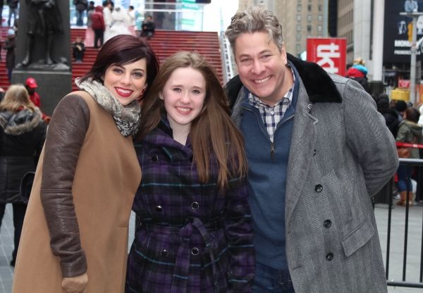 Krysta Rodriguez and Timothy Allen McDonald with Bailey Grey Photo