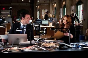 Owain Yeoman, Amanda Righetti Photo