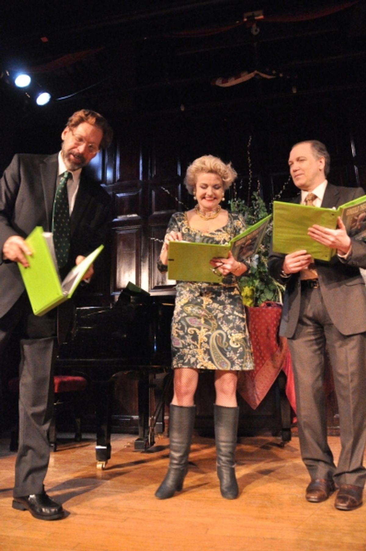 David Staller, Alison Fraser and Charles Busch at 