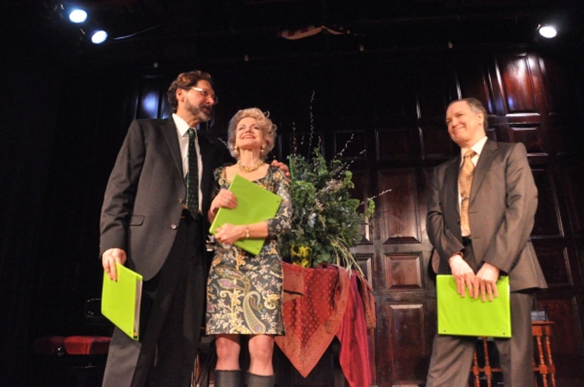 David Staller, Alison Fraser and Charles Busch at 