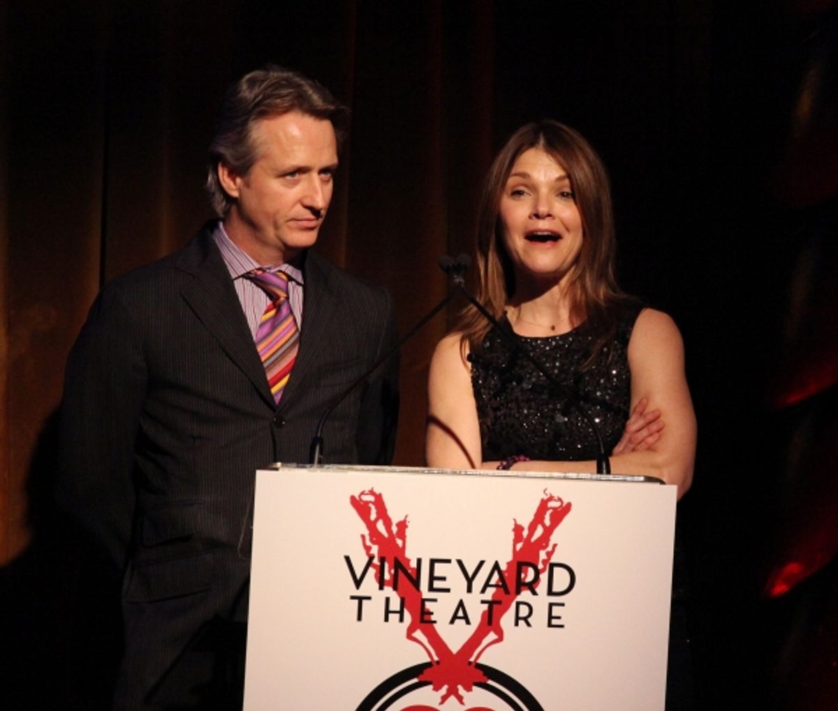 Linus Roache & Kathryn Erbe  at 