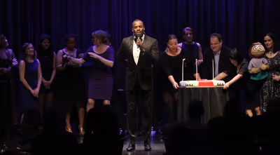 Colman Domingo with cake finale Photo