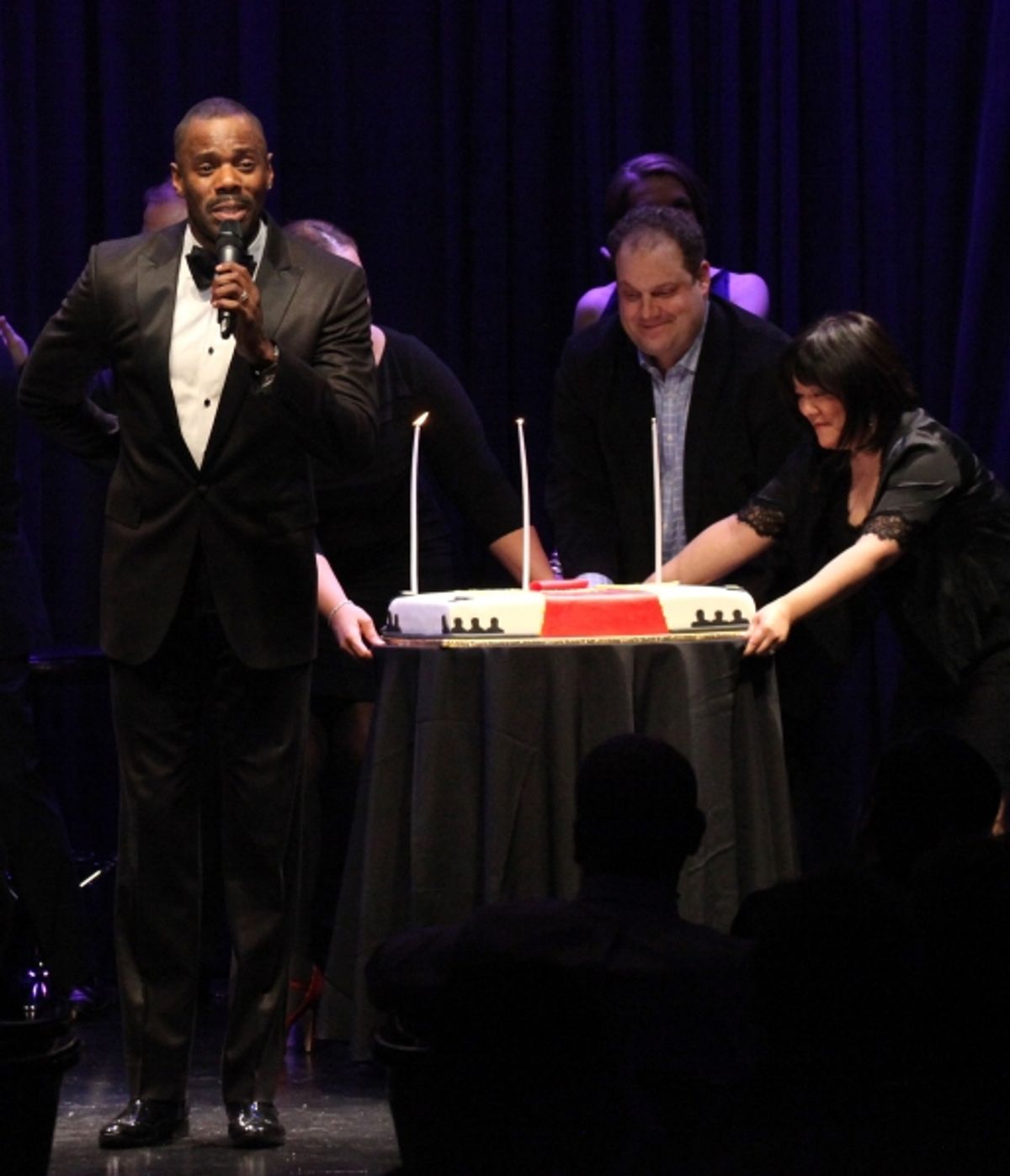Colman Domingo with cake finale at 