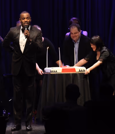 Colman Domingo with cake finale Photo