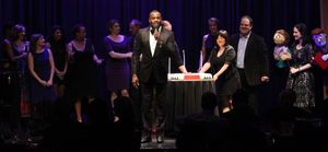 Colman Domingo with cake finale @ BroadwayWorld Colman Domingo with cake finale Photo