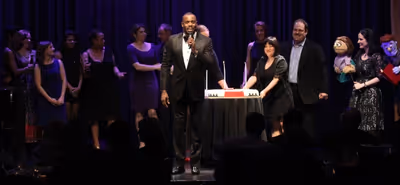 Colman Domingo with cake finale Photo