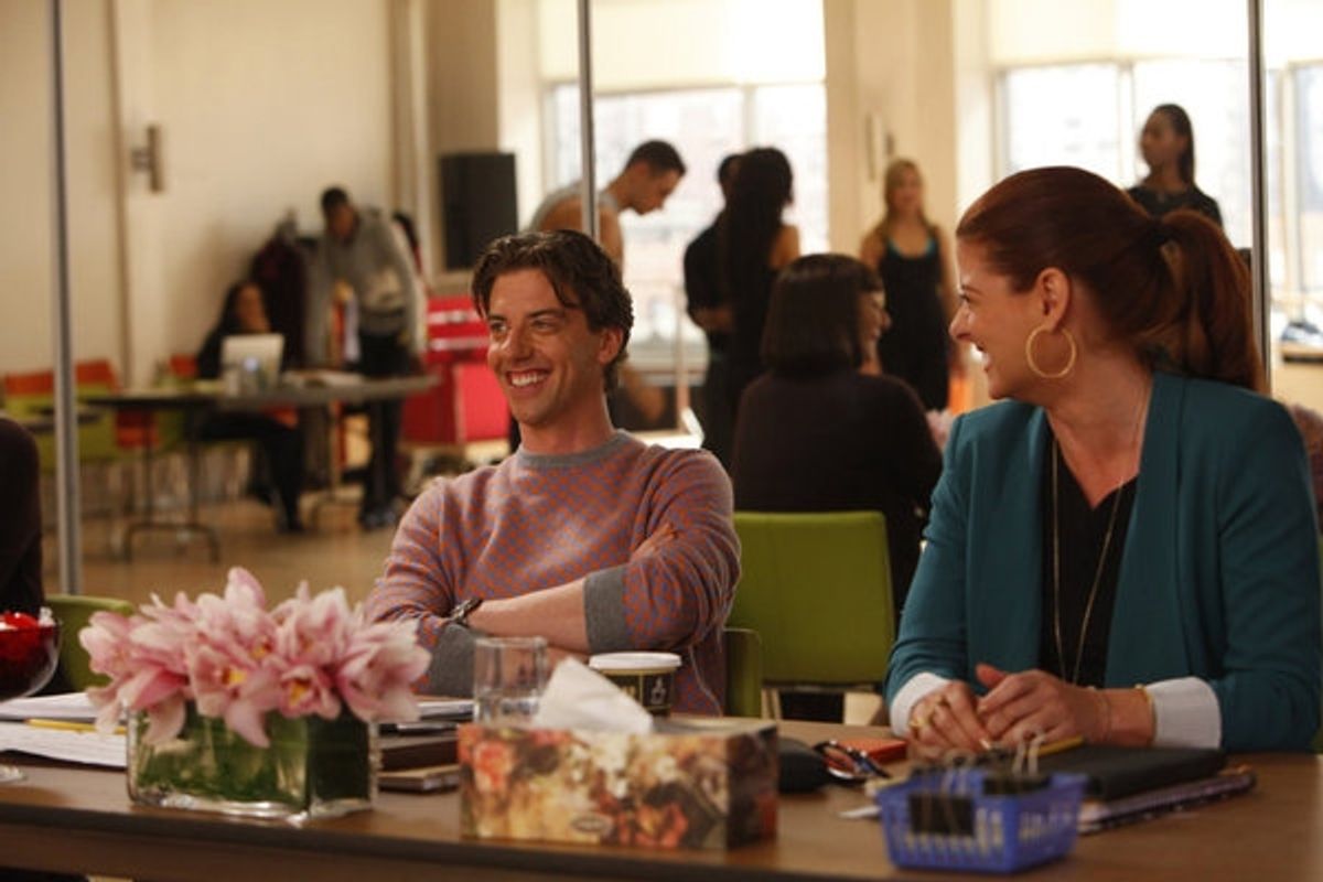 Christian Borle, Debra Messing at 