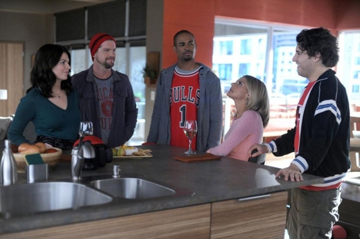 Casey Wilson, Zachary Knighton, DAMON WAYANS JR., ELIZA COUPE, ADAM PALLY at 