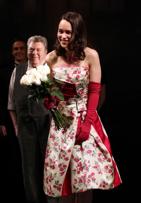 George Wendt & Emilia Clarke Photo