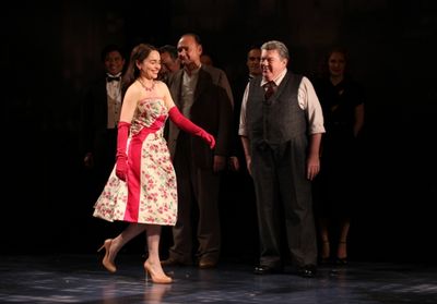 Emilia Clarke &amp; George Wendt with Ensemble cast Photo