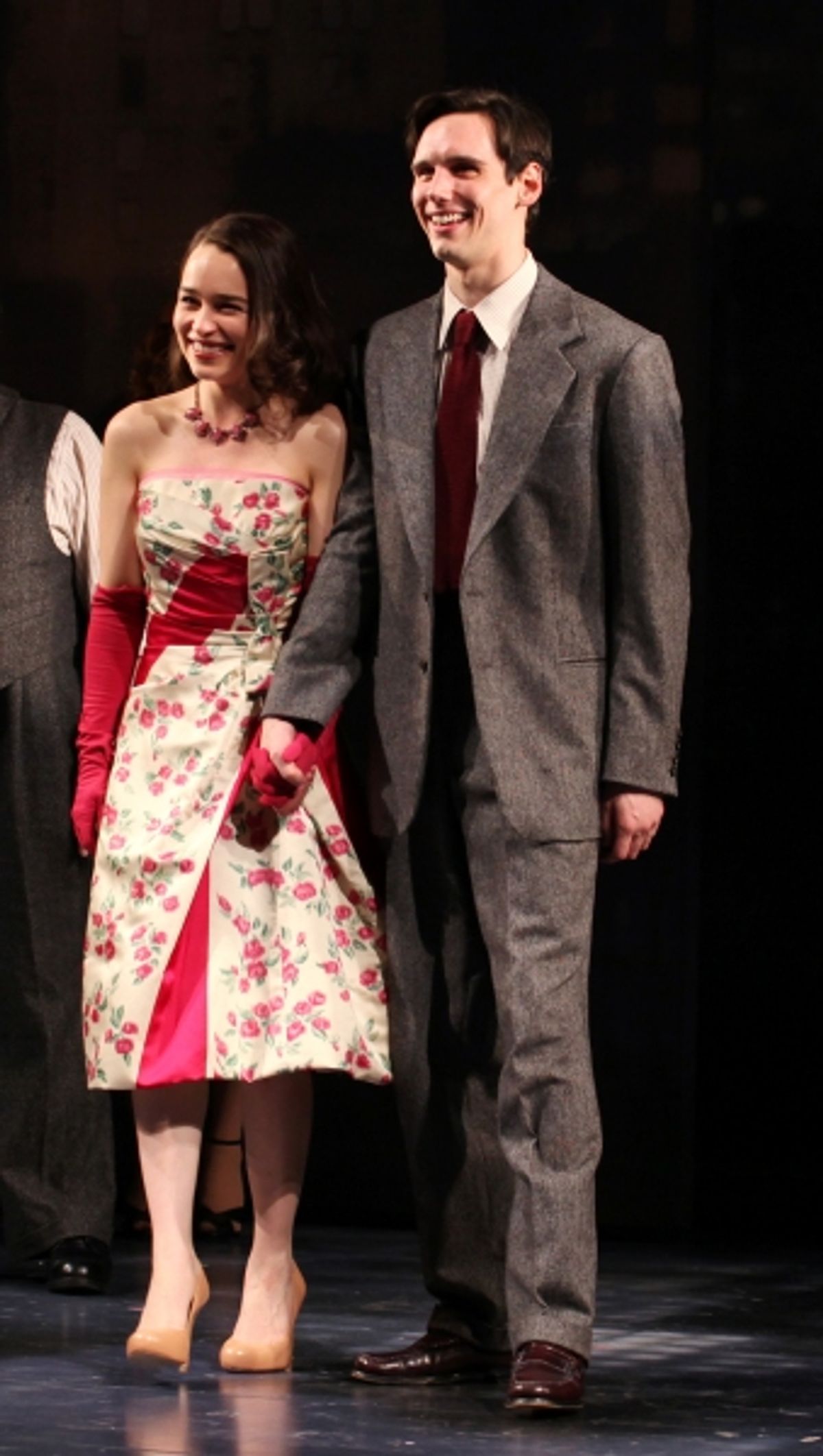 Emilia Clarke &amp; Cory Michael Smith with ensemble cast at 