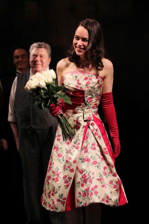 George Wendt & Emilia Clarke @ BroadwayWorld George Wendt & Emilia Clarke Photo