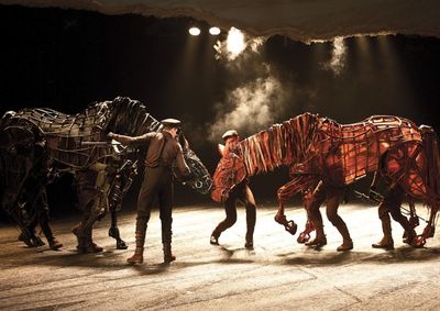 Topthorn (Nigel Allen, Michael Taibi, Lewis Peploe) and Joey (Gareth Aled, Darren Coc Photo