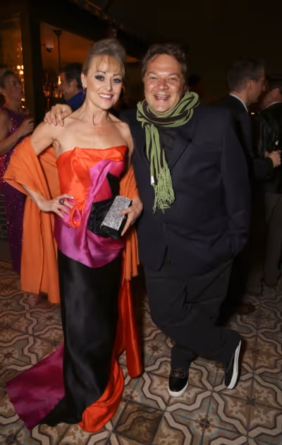 Cast member Tracie Bennett and Playwright Peter Quilter Photo