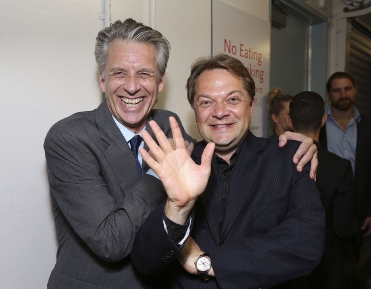 CTG Artistic Director Michael Ritchie and Playwright Peter Quilter at 