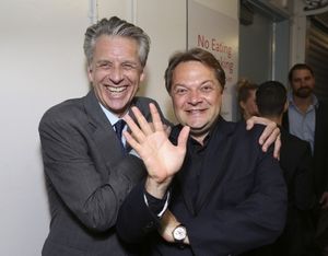 CTG Artistic Director Michael Ritchie and Playwright Peter Quilter Photo