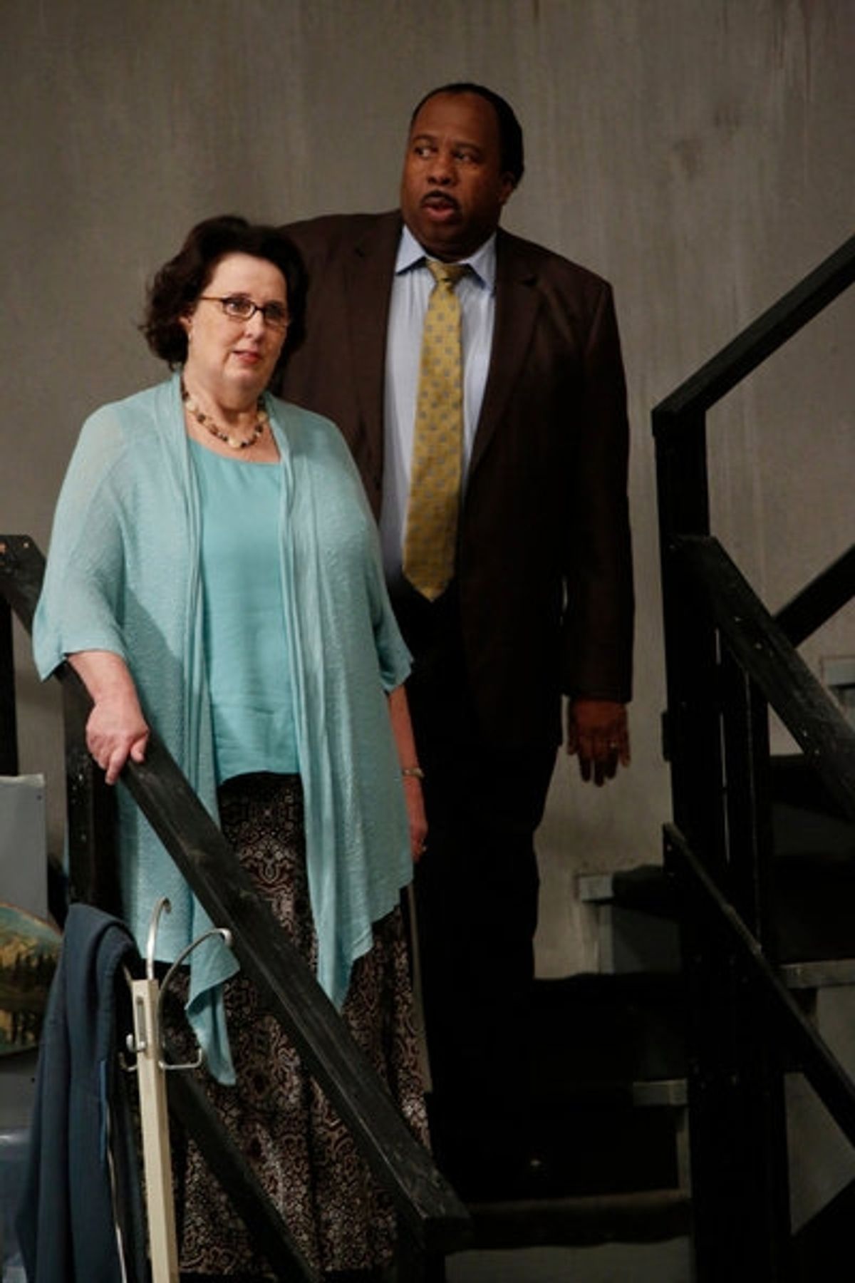 Phyllis Smith, Leslie David Baker at 