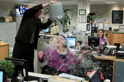 Rainn Wilson, Phyllis Smith, Jenna Fischer Photo