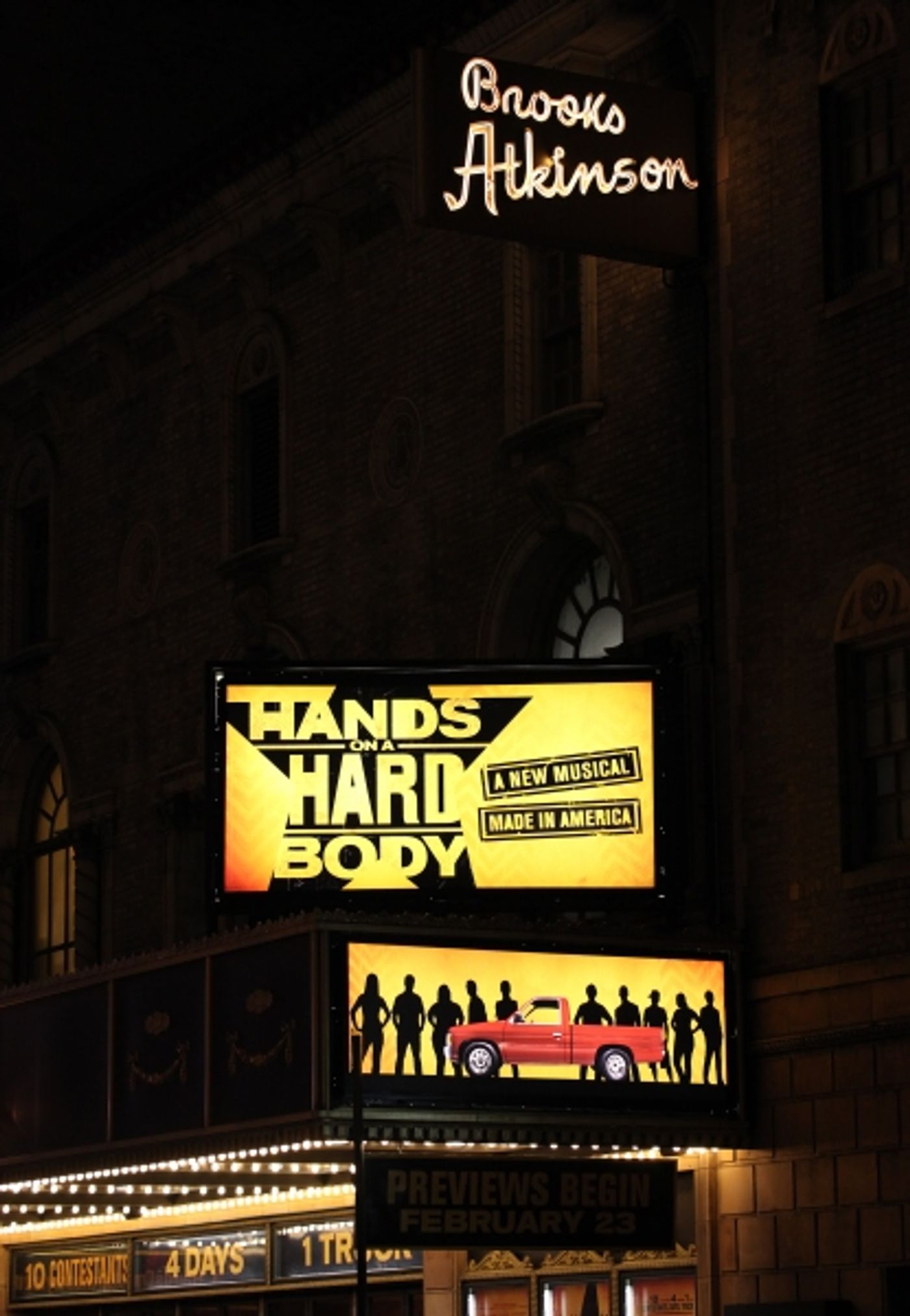 Photo Coverage: HANDS ON A HARDBODY Cast Trucks Their Way to Broadway- Opening Night Curtain Call! Image