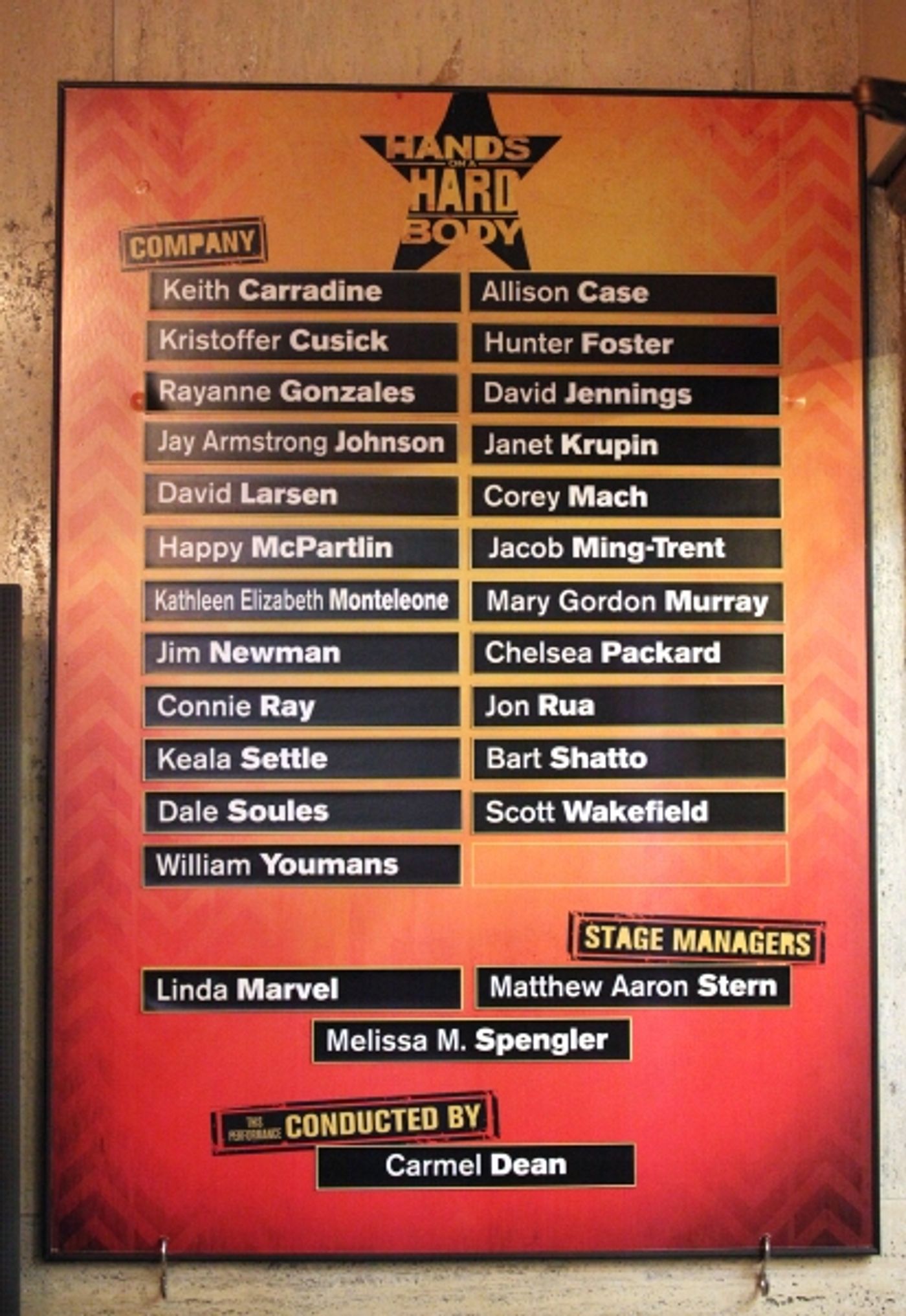 Photo Coverage: HANDS ON A HARDBODY Cast Trucks Their Way to Broadway- Opening Night Curtain Call! Image