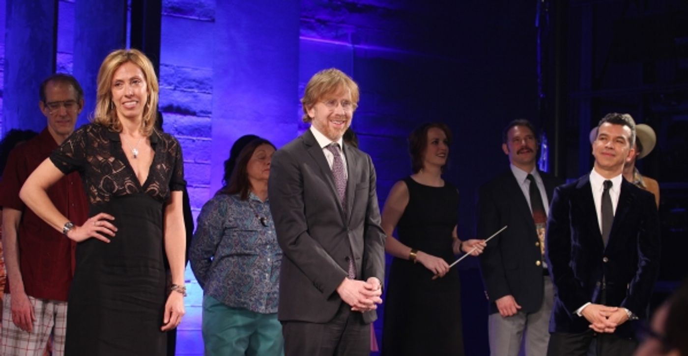 Photo Coverage: HANDS ON A HARDBODY Cast Trucks Their Way to Broadway- Opening Night Curtain Call! Image