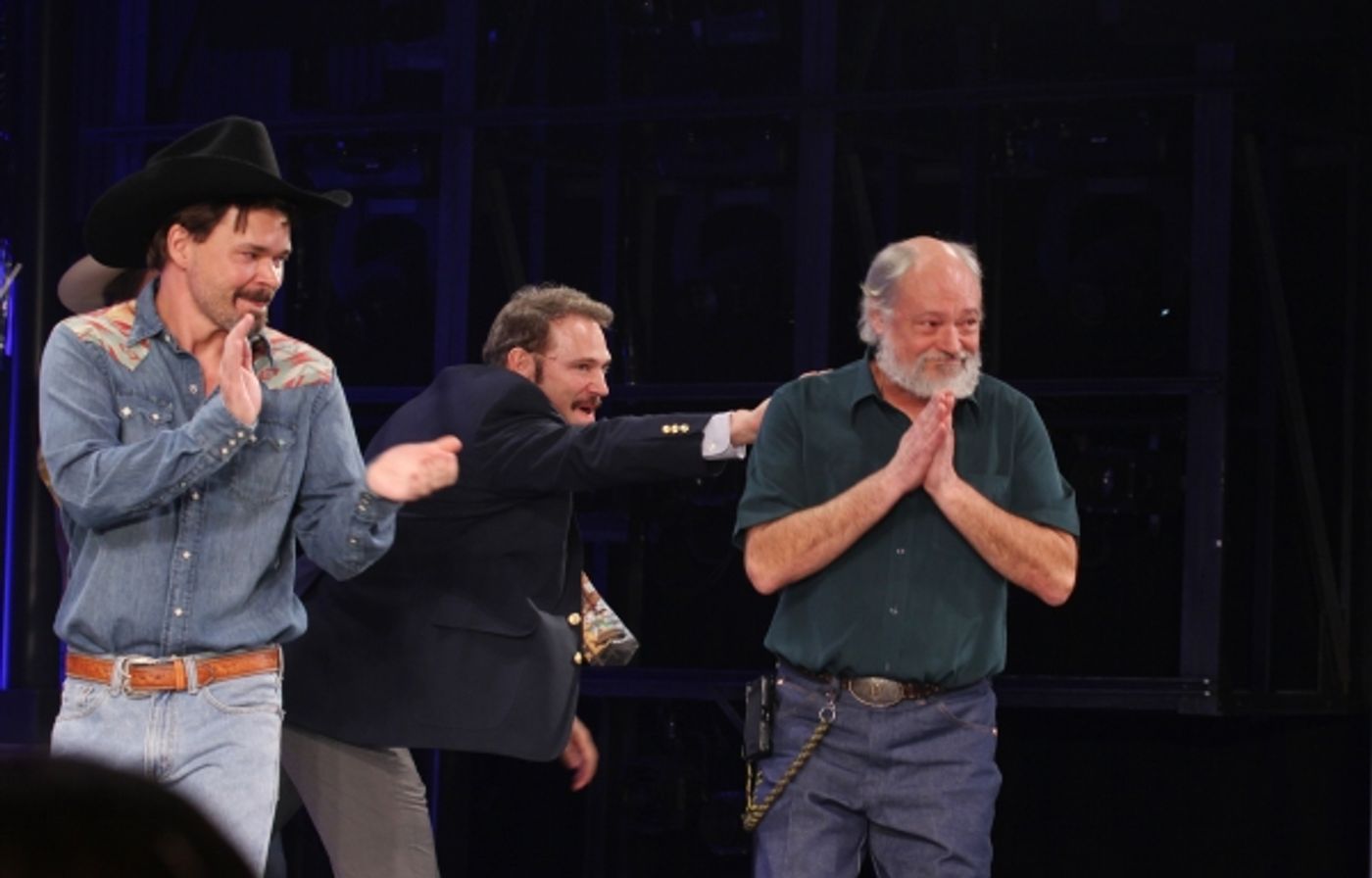 Photo Coverage: HANDS ON A HARDBODY Cast Trucks Their Way to Broadway- Opening Night Curtain Call! Image