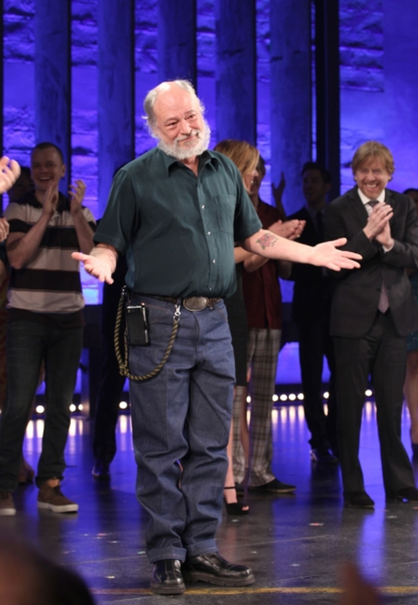 Photo Coverage: HANDS ON A HARDBODY Cast Trucks Their Way to Broadway- Opening Night Curtain Call! Image
