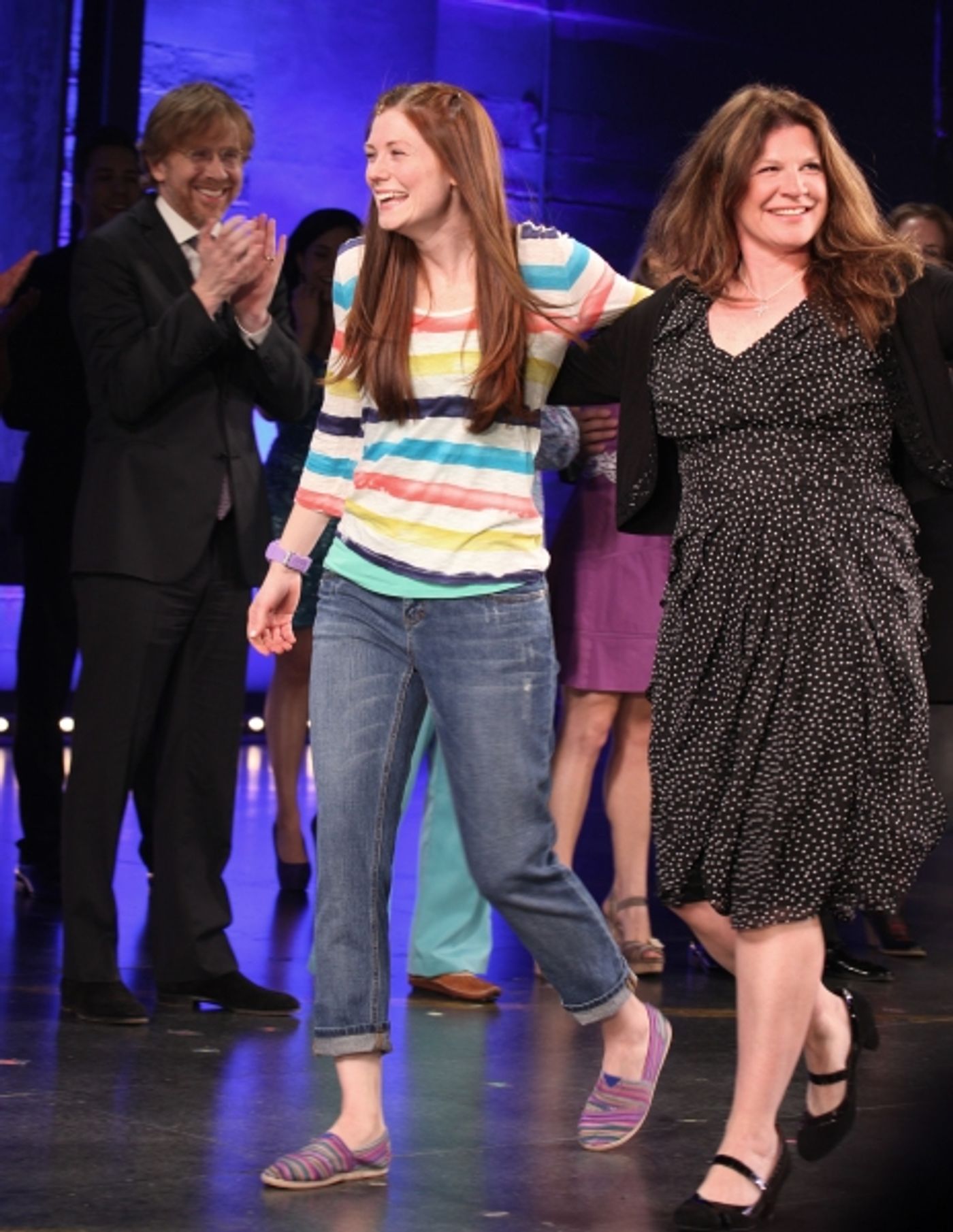 Photo Coverage: HANDS ON A HARDBODY Cast Trucks Their Way to Broadway- Opening Night Curtain Call! Image
