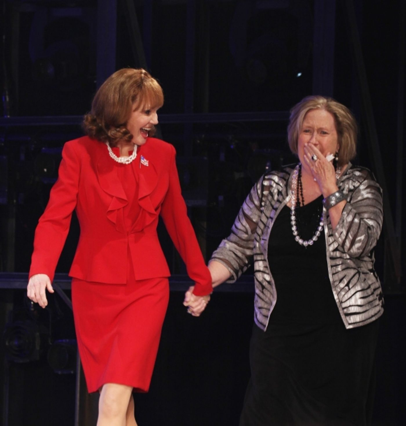 Photo Coverage: HANDS ON A HARDBODY Cast Trucks Their Way to Broadway- Opening Night Curtain Call! Image