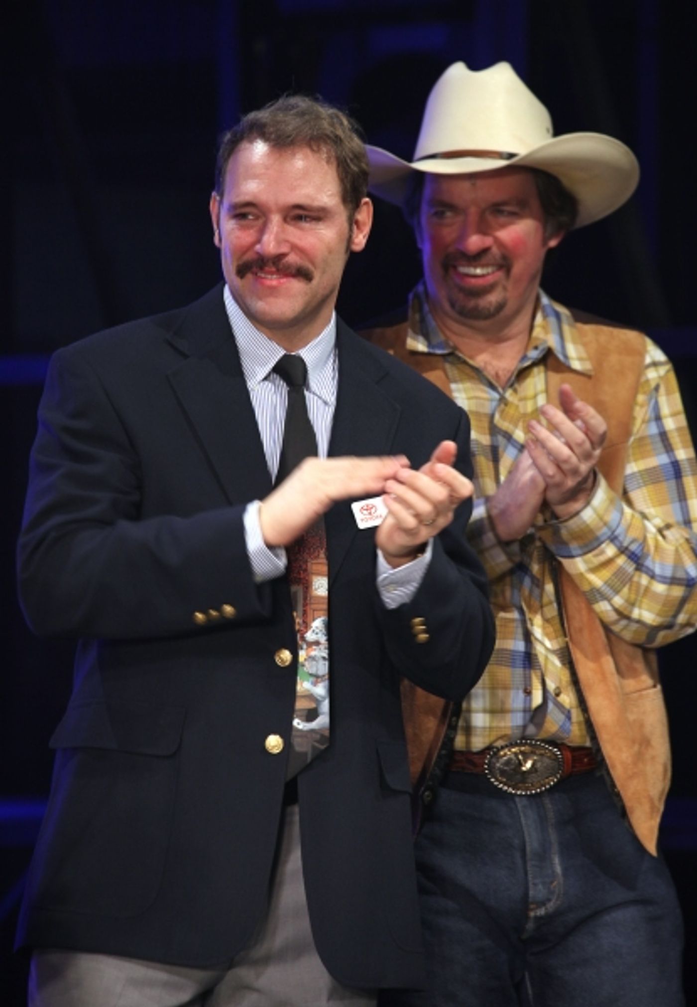Photo Coverage: HANDS ON A HARDBODY Cast Trucks Their Way to Broadway- Opening Night Curtain Call! Image