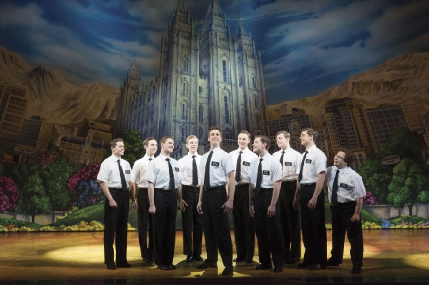 Photo Coverage: First Glimpse Of West End's THE BOOK OF MORMON On Stage!  Image