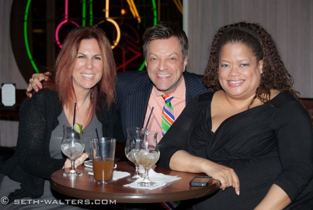 Victoria Shaw, Jim Caruso and Natalie Douglas at 