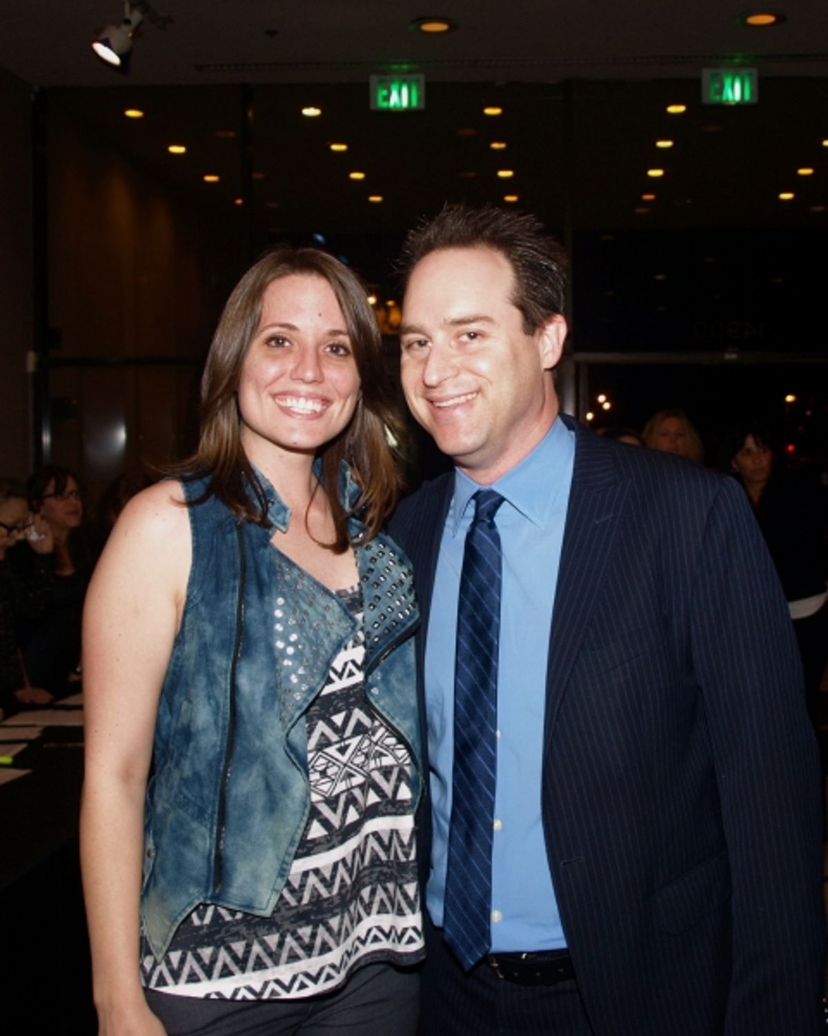 Assistant Choreographer Gretchen Dawson with Director Brian Kite at 