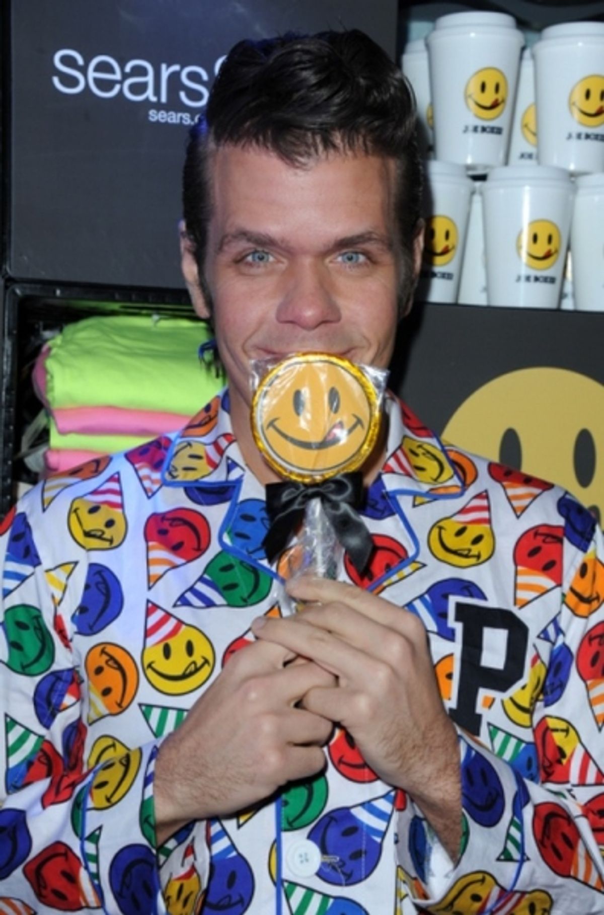 Perez Hilton at his 35th Birthday Slumber Party at 