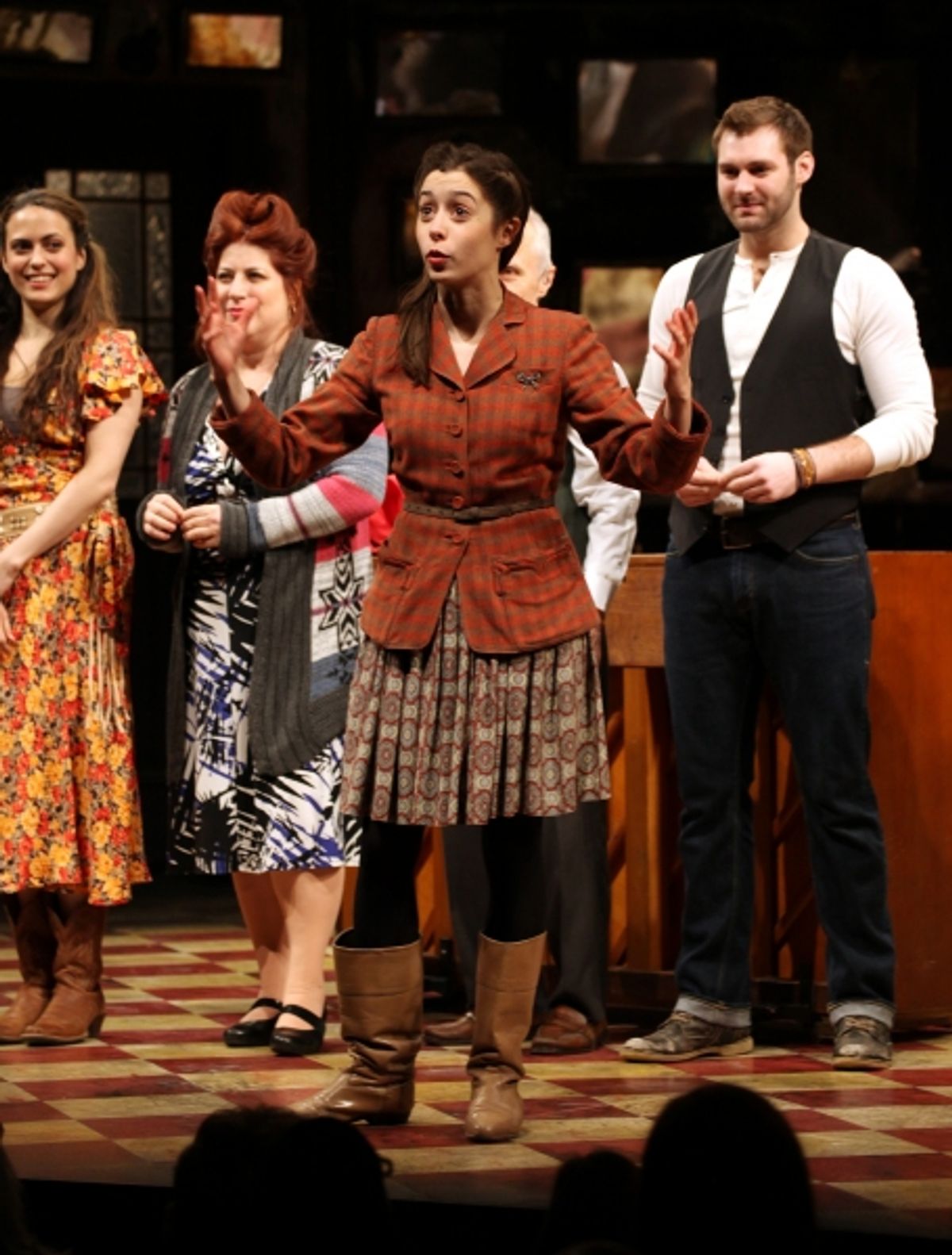 Erikka Walsh, Anne L. Nathan, Cristin Milioti & Ben Hope at 