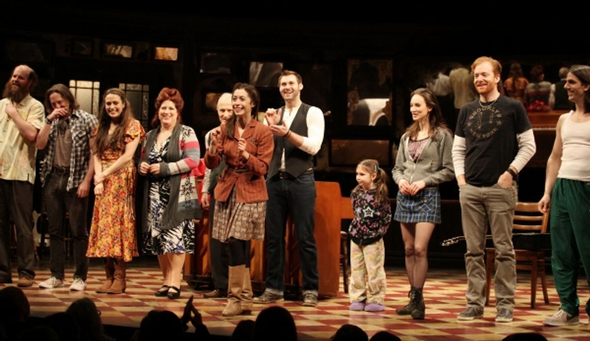 Paul Whitty, J. Michael Zygo, Erikka Walsh, Anne L. Nathan, David PatRick Kelly, Cristin Milioti, Ben Hope, Jillian Lebling, Elizabeth A. Davis, David Abeles and Lucas Papaelias at 