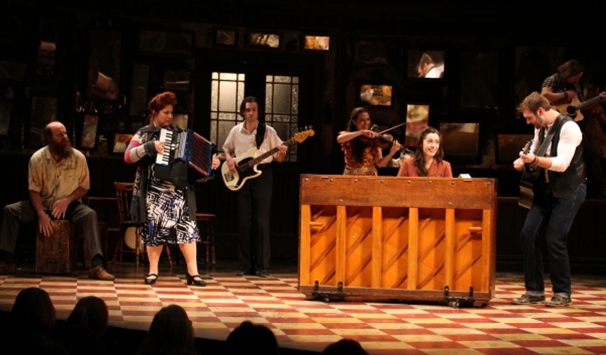 Paul Whitty, Anne L. Nathan, Will Connolly, Erikka Walsh, Cristin Milioti, Ben Hope and J. Michael Zygo at 