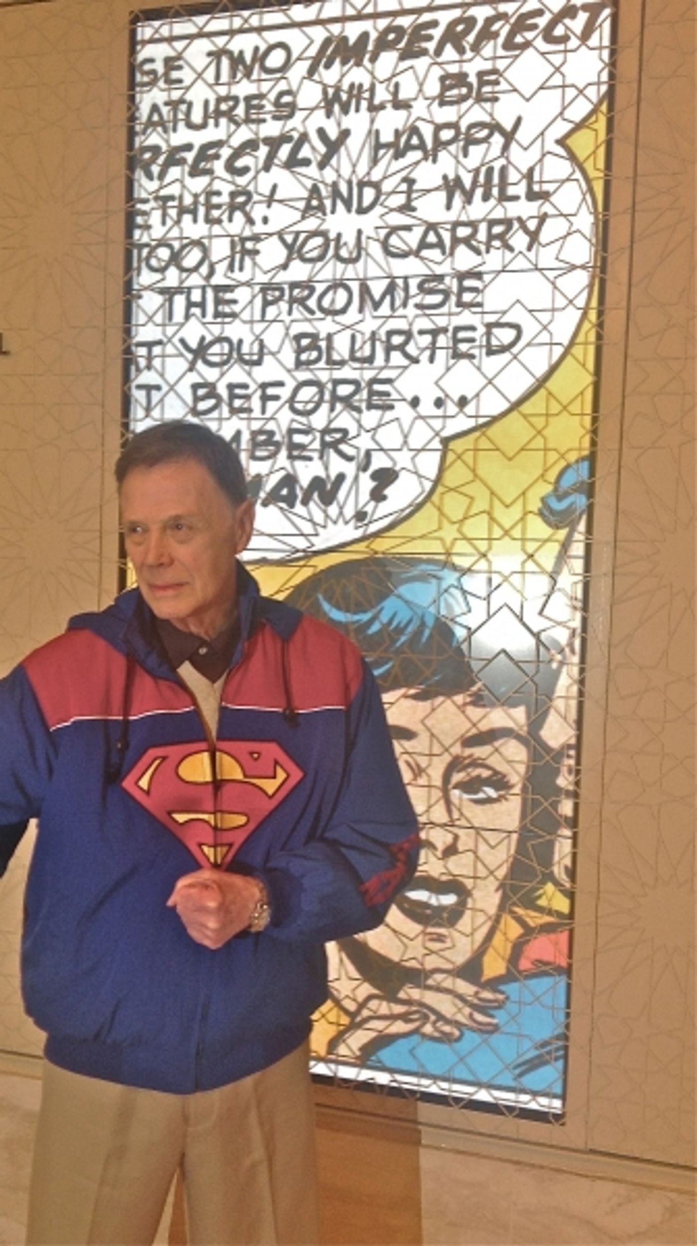 Photo Flash: Original Broadway Superman Bob Holiday Visits Encores! IT'S A BIRD...IT'S A PLANE...IT'S SUPERMAN  Image